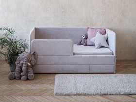 Диван-кровать Happy (светло-серый) в Венгерово - vengerovo.mebel-nsk.ru | фото