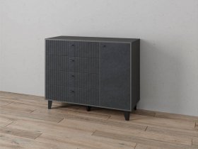 Комод «Катрин-13» (графит/гранит лофт) в Венгерово - vengerovo.mebel-nsk.ru | фото