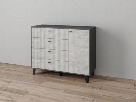 Комод «Катрин-13» (графит/мальта) в Венгерово - vengerovo.mebel-nsk.ru | фото