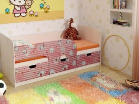 Кровать детская с ящиками 1,86 Минима Hello Kitty в Венгерово - vengerovo.mebel-nsk.ru | фото