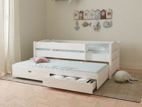 Кровать двухуровневая с ящиками «Лапландия» в Венгерово - vengerovo.mebel-nsk.ru | фото