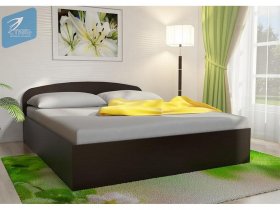 Кровать двуспальная 1,6м с подъем. мех. (венге) в Венгерово - vengerovo.mebel-nsk.ru | фото