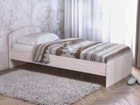 Кровать односпальная 80 с низкой спинкой (ясень шимо светлый) в Венгерово - vengerovo.mebel-nsk.ru | фото