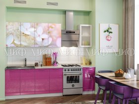 Кухонный гарнитур Вишневый цвет в Венгерово - vengerovo.mebel-nsk.ru | фото