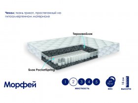 Матрас Морфей (жаккард) в Венгерово - vengerovo.mebel-nsk.ru | фото