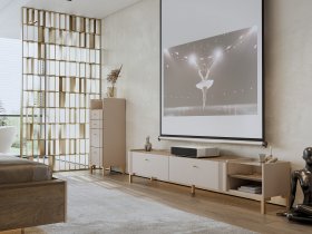 Модульная гостиная Одетта (дуб эндгрей/меланж) в Венгерово - vengerovo.mebel-nsk.ru | фото