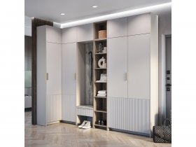 Модульная прихожая Пандора (кашемир/MF03) в Венгерово - vengerovo.mebel-nsk.ru | фото