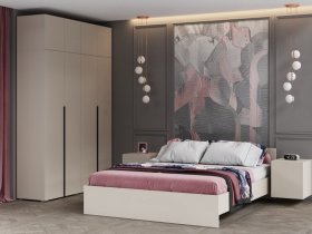 Модульная спальня Айри (кашемир) в Венгерово - vengerovo.mebel-nsk.ru | фото