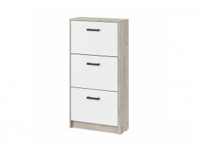 Обувница ОБ-2 Вега (дуб крафт серый/белый) в Венгерово - vengerovo.mebel-nsk.ru | фото