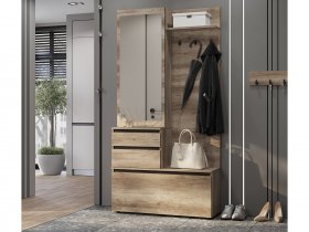 Прихожая ПР-04 Энигма (венге/дуб каньон) в Венгерово - vengerovo.mebel-nsk.ru | фото