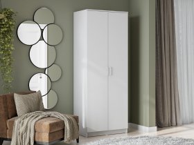 Шкаф двухстворчатый ШК-2 (белый текстурный) в Венгерово - vengerovo.mebel-nsk.ru | фото