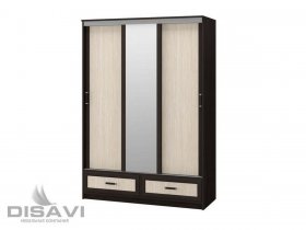 Шкаф-купе 3-х створчатый 1.5м Модерн в Венгерово - vengerovo.mebel-nsk.ru | фото