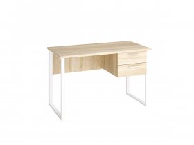 Стол компьютерный Ст152 (дуб сонома/белый муар) в Венгерово - vengerovo.mebel-nsk.ru | фото