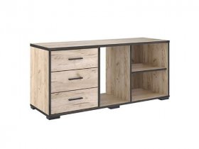Тумба 1200 Тм075.0 Гермес лофт (дуб крафт серый) в Венгерово - vengerovo.mebel-nsk.ru | фото